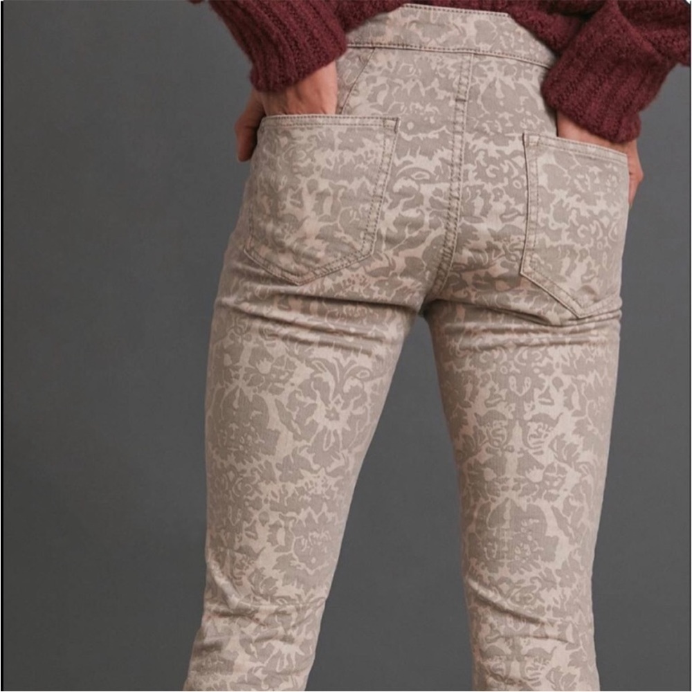 Anthropologie Pilcro Velvet Print Jeans NEW - Picture 3 of 13